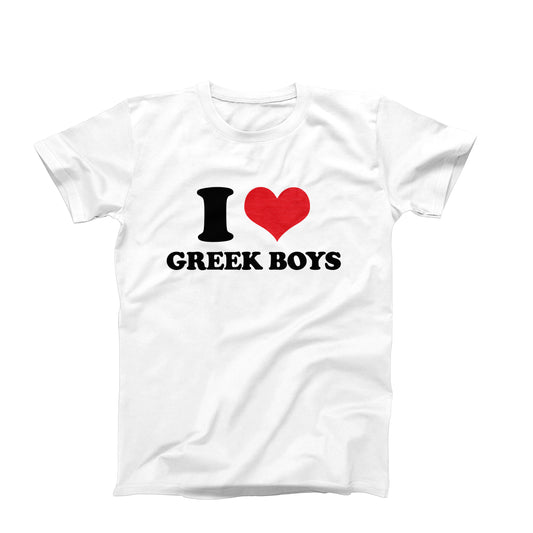 I Love Greek Boys T-Shirt